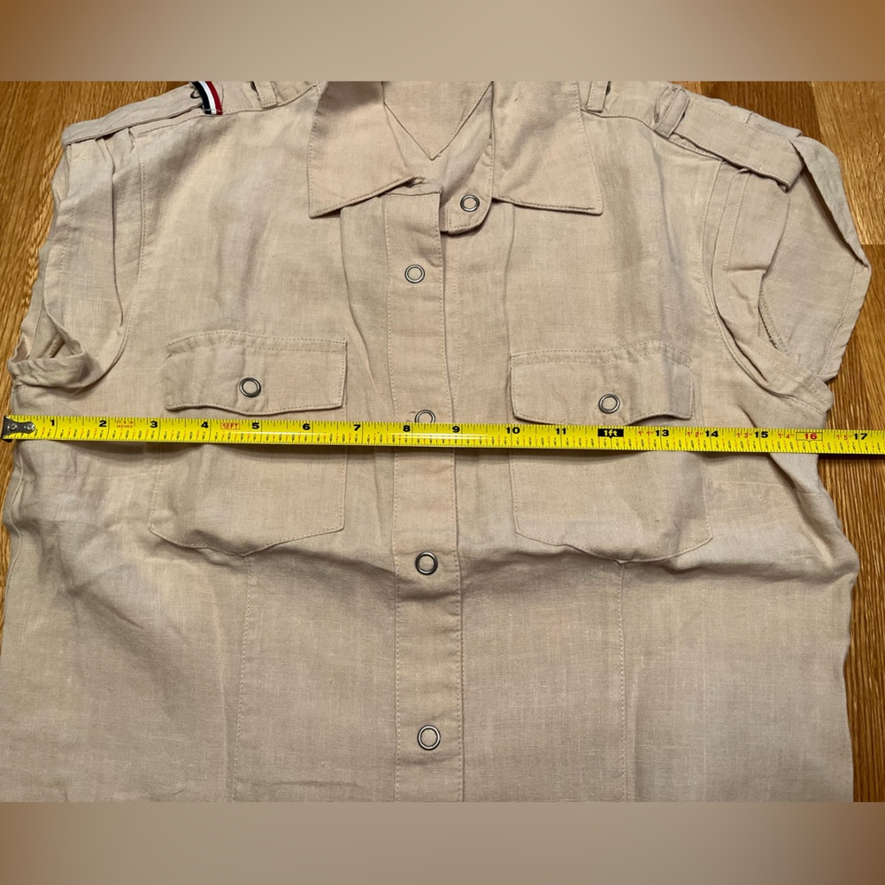 Vintage Tommy Linen Shirt - Picture 5 of 8